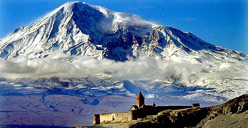 Mt.Ararat and the Khor Virap monastery