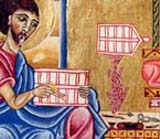 St Luke as a scribe