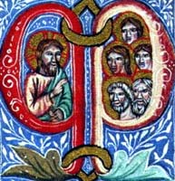 Missal of Prince Hrvoje, illuminated initial