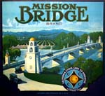Orange crate Label - Mission Bridge Brand