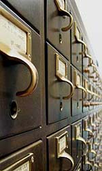 Card catalog, Huntington Library
