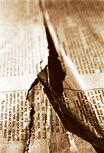 Brittle newspaper
